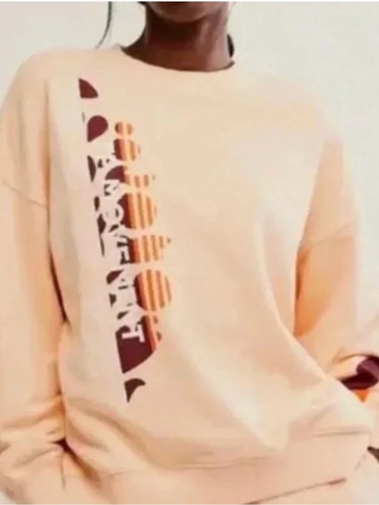 FP Movement by Free People Sweaters - NWOT FP Movement by Free People Peach Crewneck with Vertical Logo